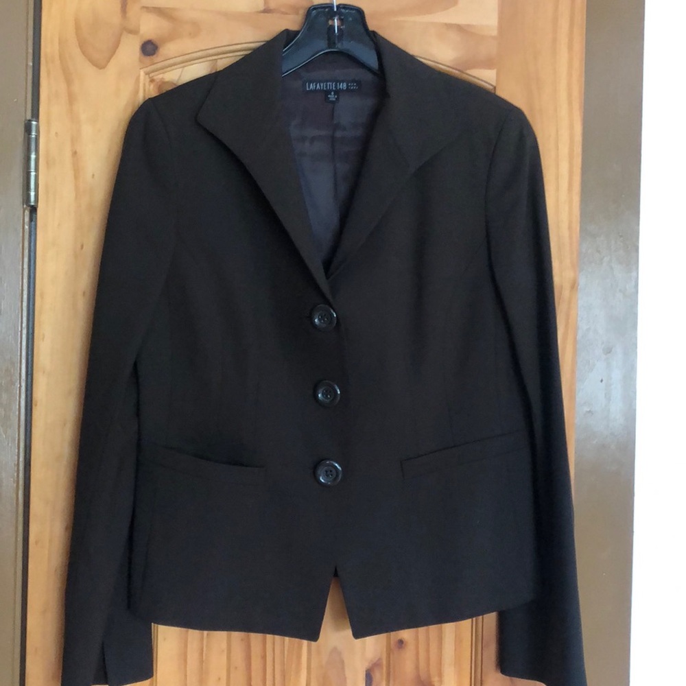 Lafayette 148 New York 2 Piece Brown Suit size 4